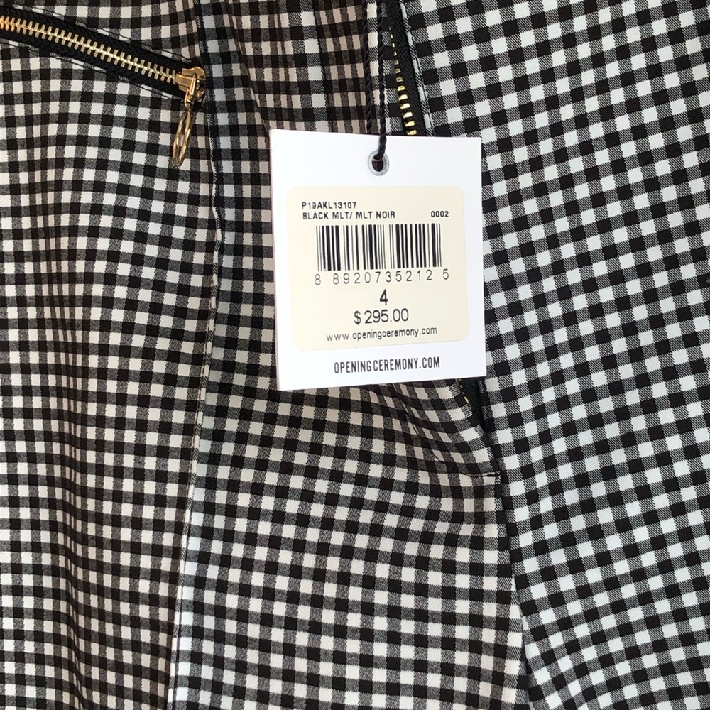 Opening Ceremony black gingham Ski / Apres pants size 4 NWT - Picture 5 of 7